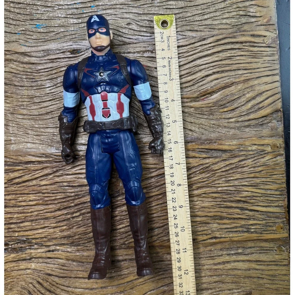 Marvel Captain America 12 In Action Figure Avengers Titan Hero Series Blue Suit